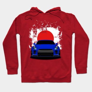 GTR R35 - Japan flag - JDM car Hoodie